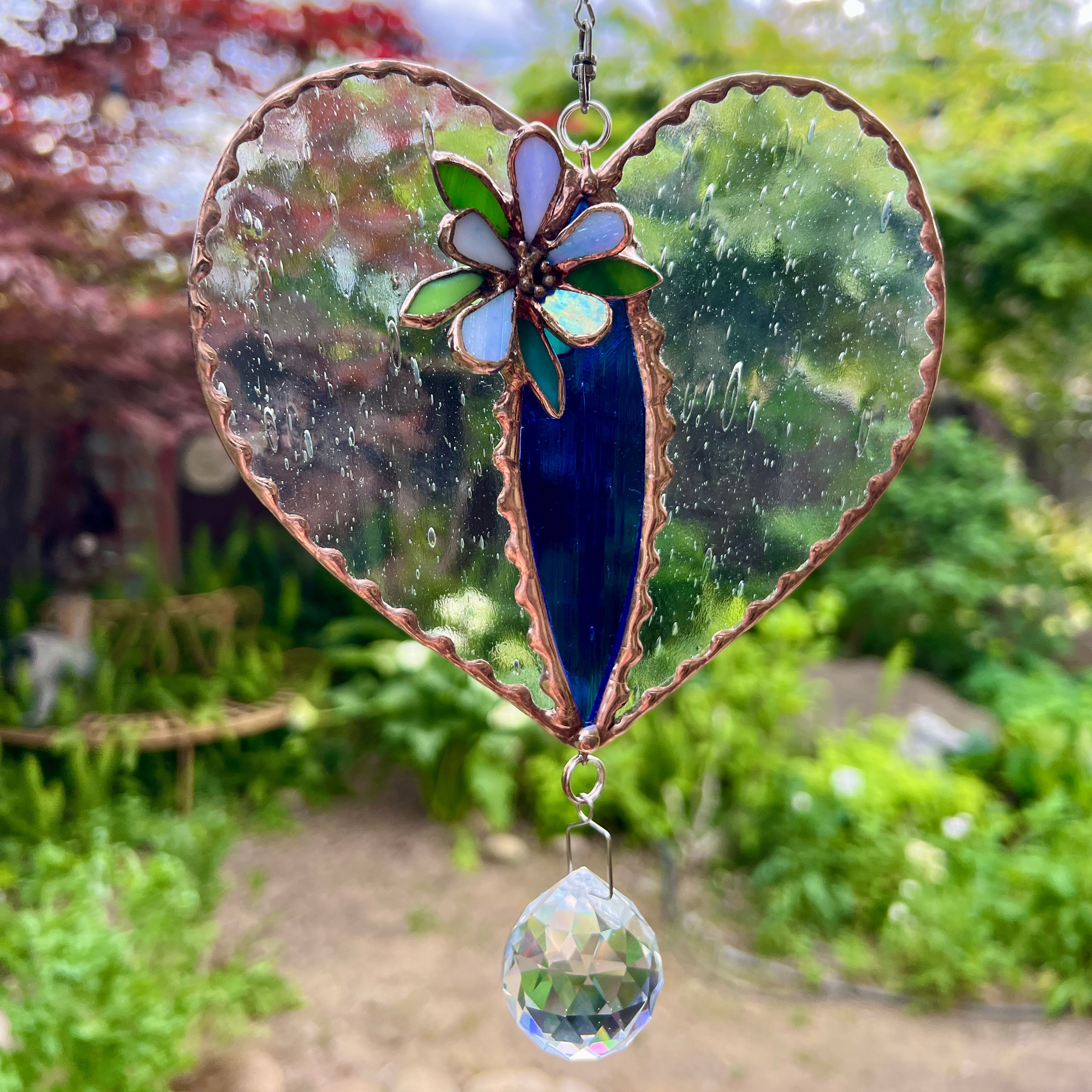 Prismatic Heart and Flower
